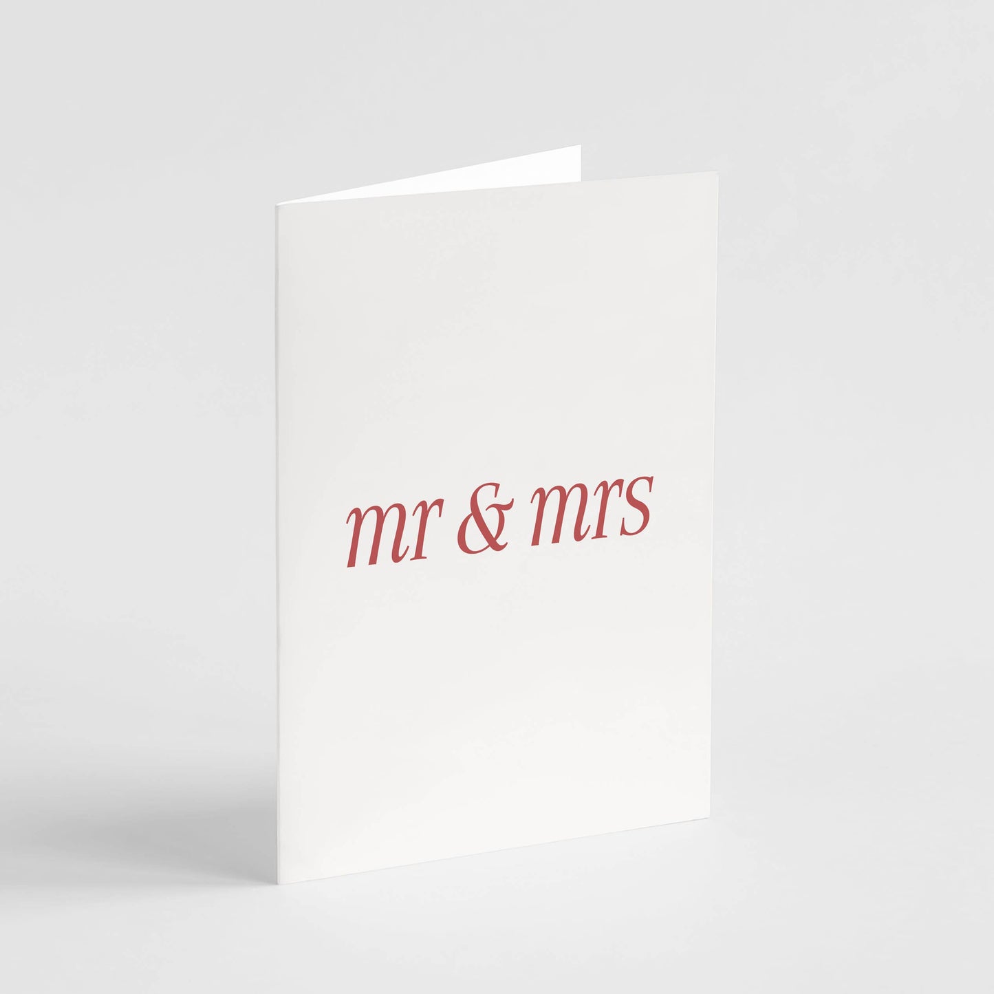 Mr & Mrs Card | Just Married Newlyweds Wedding Greeting Card