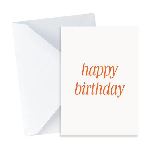 Mini Happy Birthday Card - Colourful Birthday Card, Simple