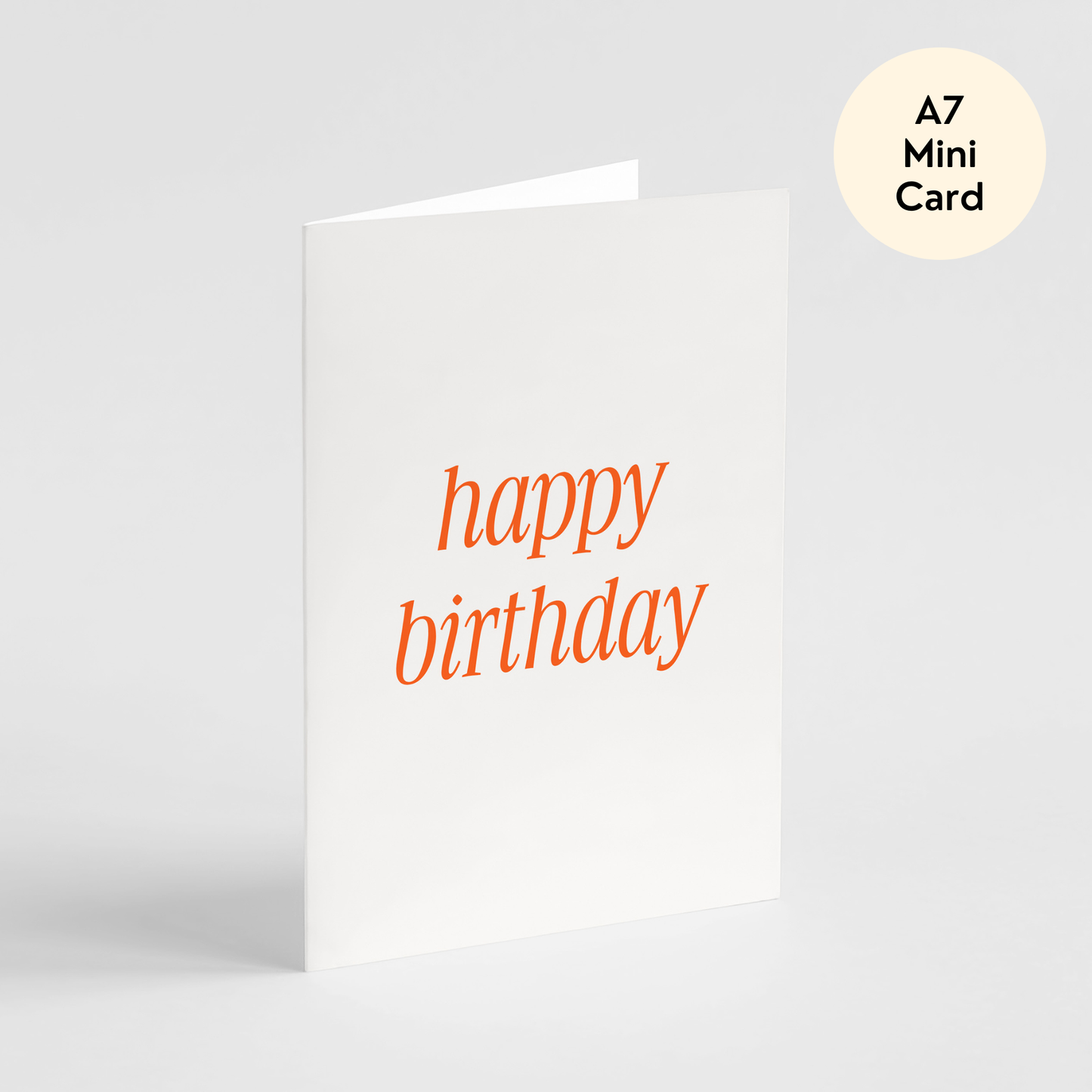 Mini Happy Birthday Card - Colourful Birthday Card, Simple