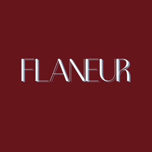Flaneur Flowers digital gift card on a burgundy background