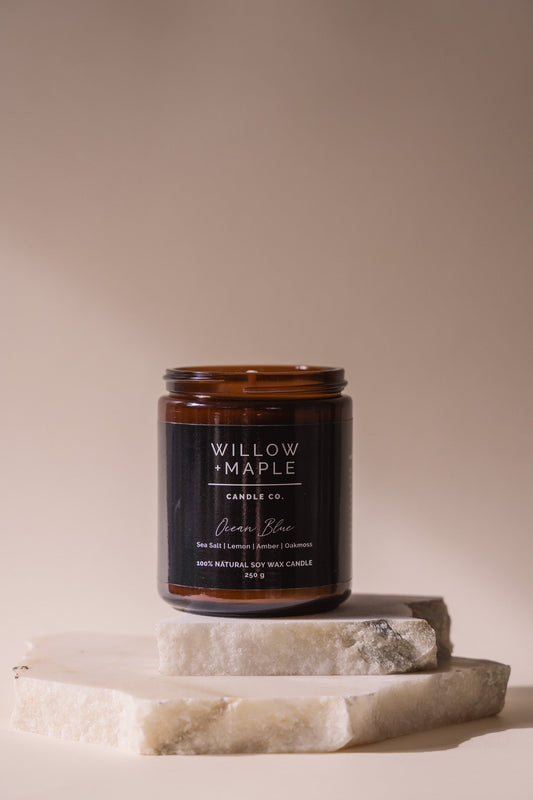 Willow + Maple OCEAN BLUE candle