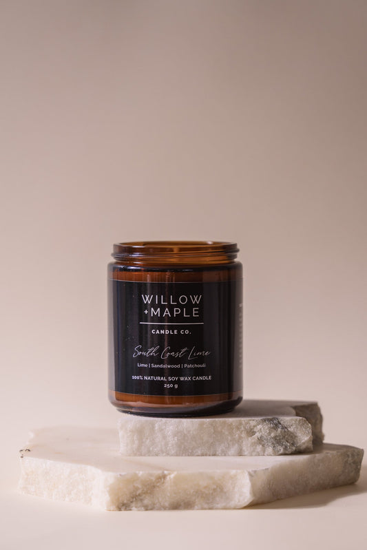 Willow + Maple SOUTH COAST LIME candle